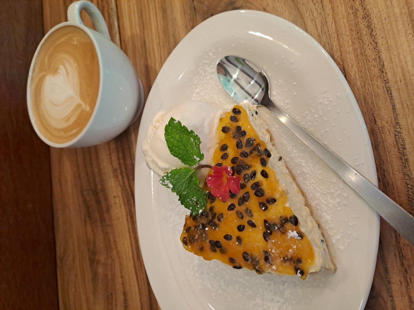 Granadilla cheesecake dessert