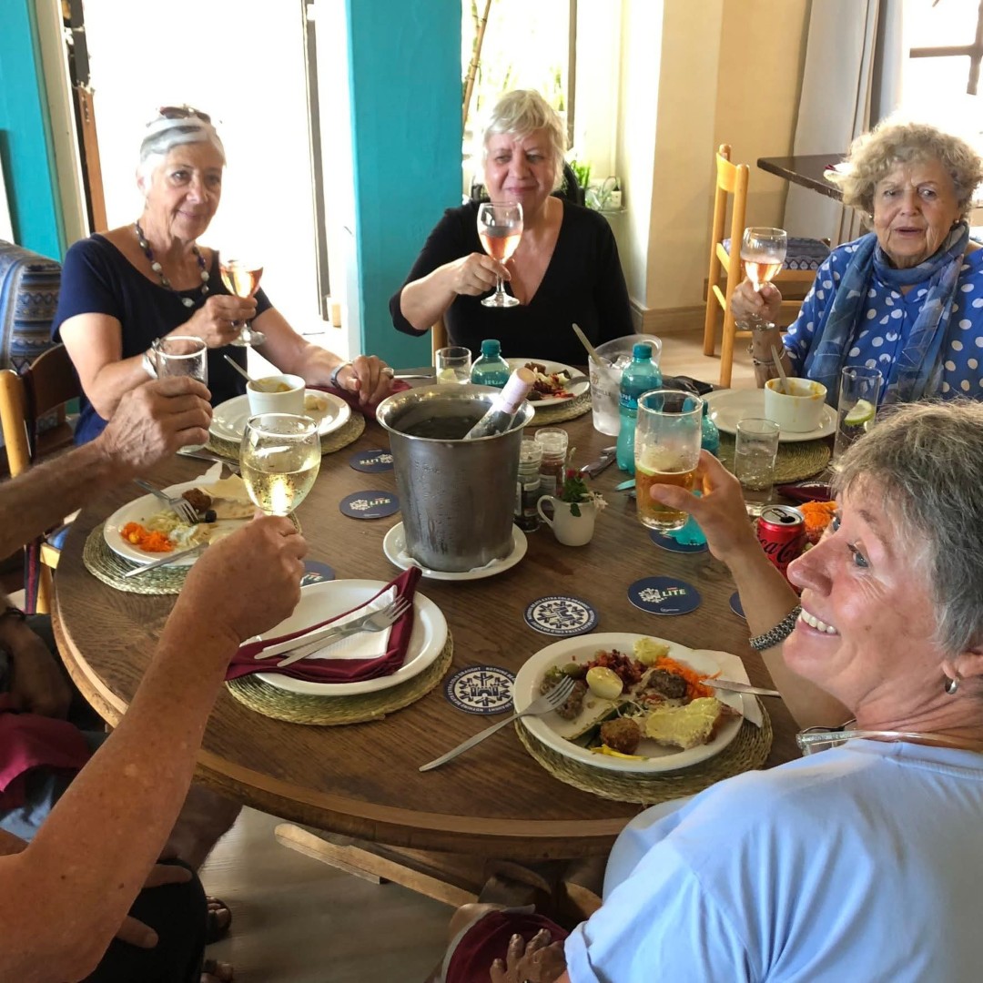 Guests enjoying the lounge