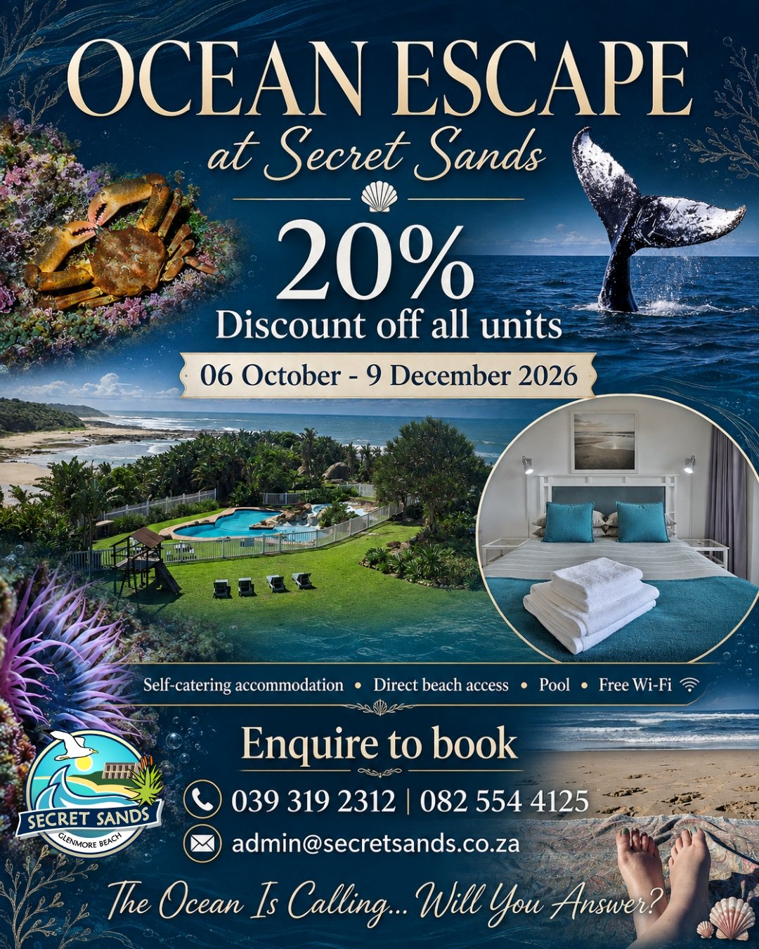 Current Promotion: Ocean Escape 2026 at Secret Sands